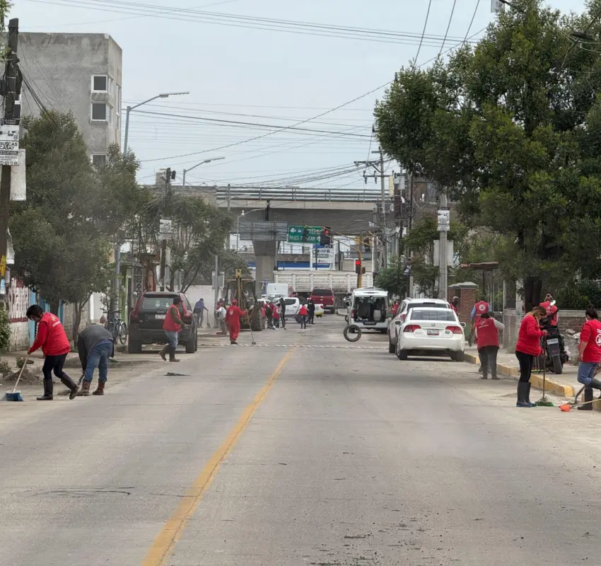 Apoyo directo y limpieza inmediata en San Mateo Atenco por intensas lluvias