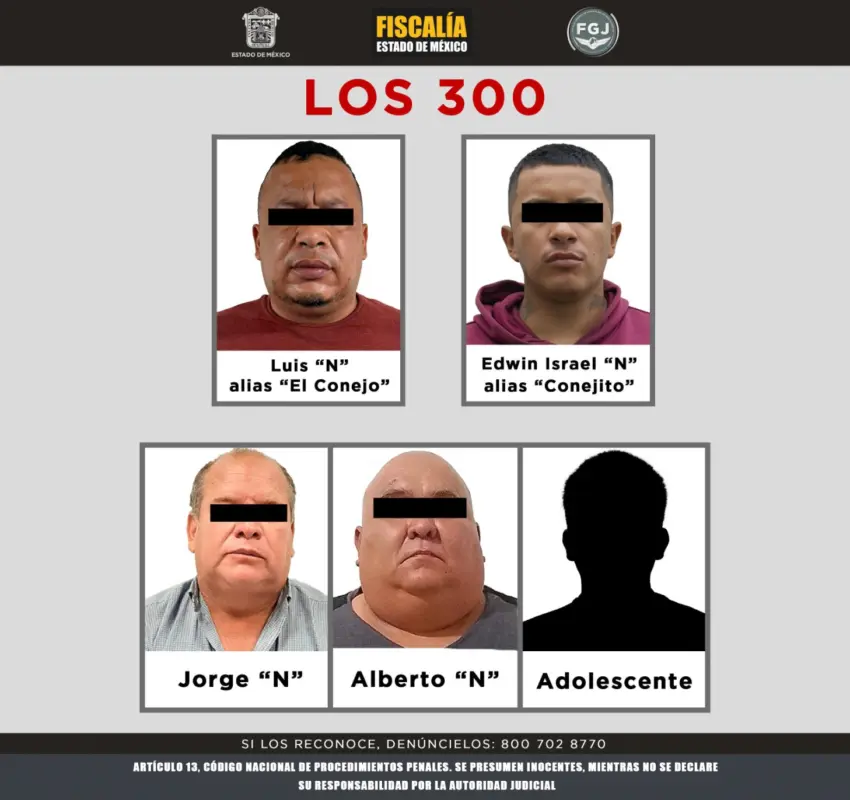 Capturaron al “Conejito” líder de “Los 300” en Ecatepec
