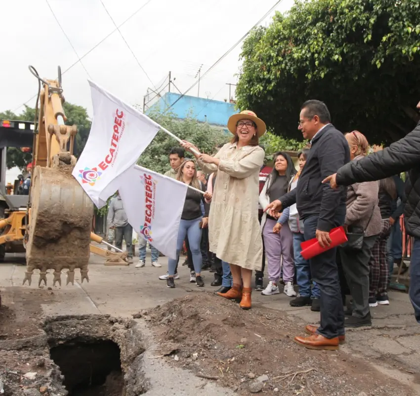 Realizan mano a mano, pueblo y gobierno de Ecatepec, más obras