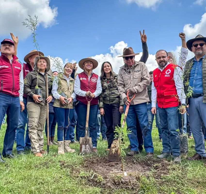 Se suma Cruz Roja Mexicana a restauración forestal en Edoméx