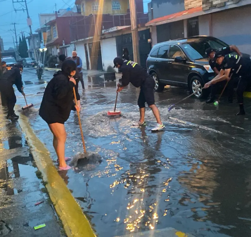 Acciones inmediatas ante contingencias por lluvias en Toluca