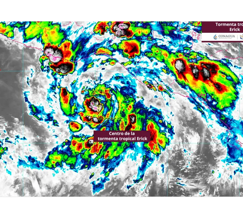 Advierten trayectoria de tormenta tropical Erick