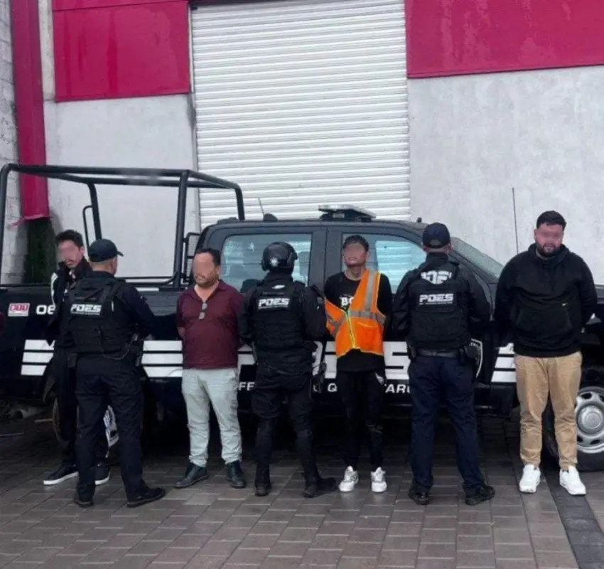 Desmantelan banda de robo de unidades de carga en El Marqués