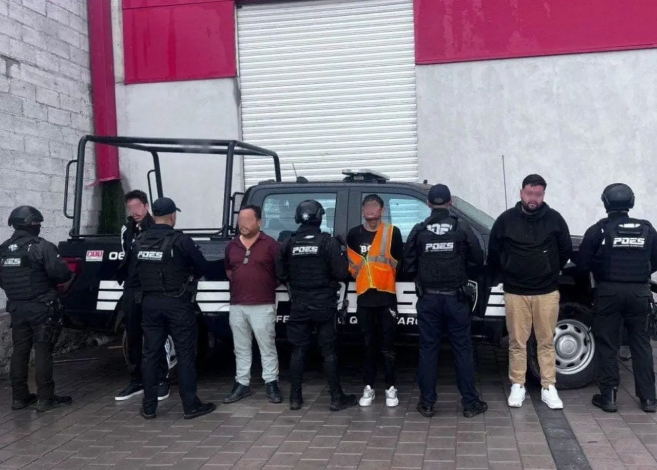 Desmantelan banda de robo de unidades de carga en El Marqués