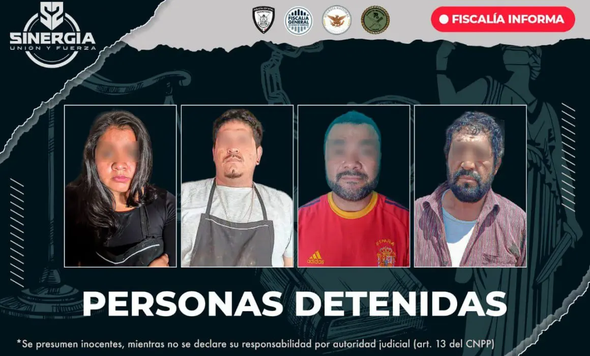 Detiene FGE a 8 personas durante operativo Sinergia en San Juan