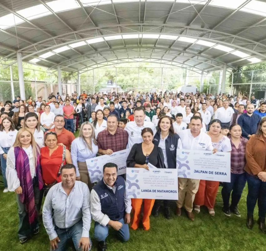 Entrega MKG equipamiento y apoyos a 55 instituciones educativas de la Sierra Gorda