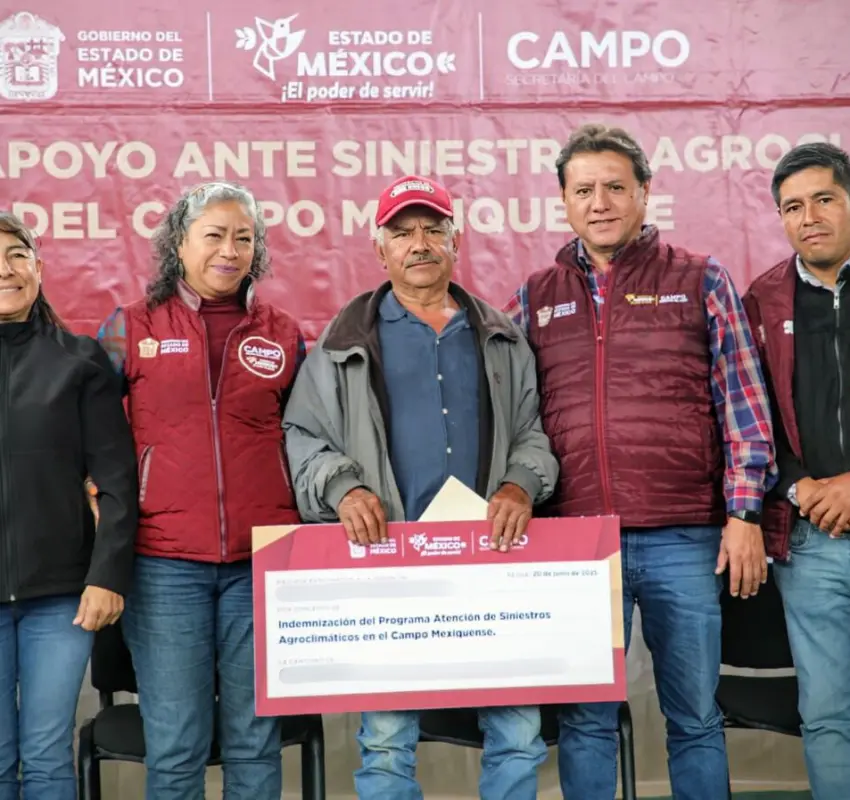 Entregaron apoyos a productores de Temascalcingo por inundaciones