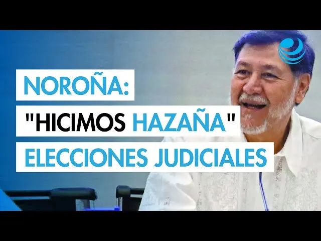 Fernández Noroña destacó la participación en la elección judicial