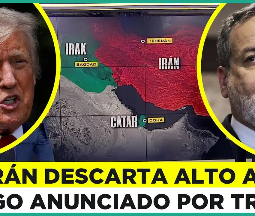 Irán desmiente “alto al fuego total” anunciado por Trump