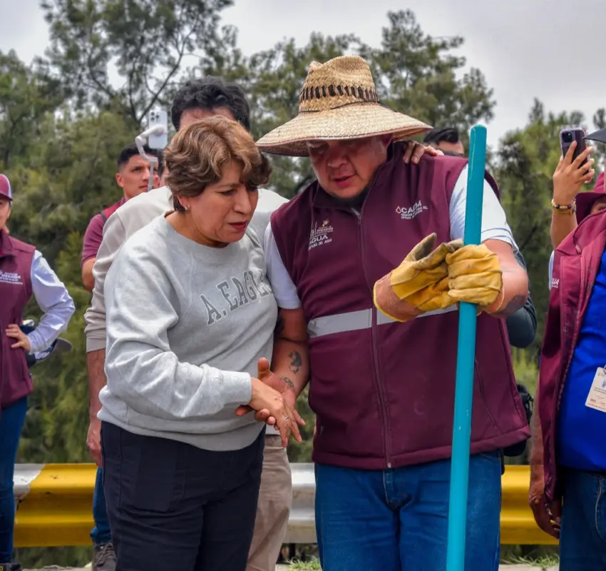 Limpiaron presa Los Cuartos en tiempo récord