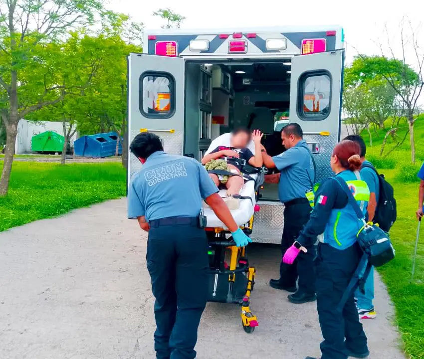 Menor con lesiones tras caída de bici en el parque Querétaro 2000