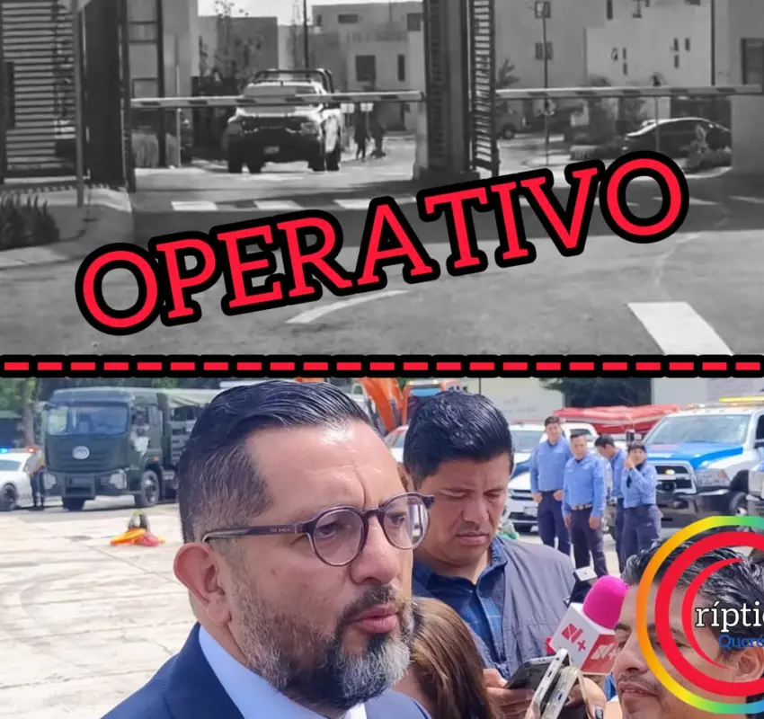 Operativo de autoridades federales en El Marqués