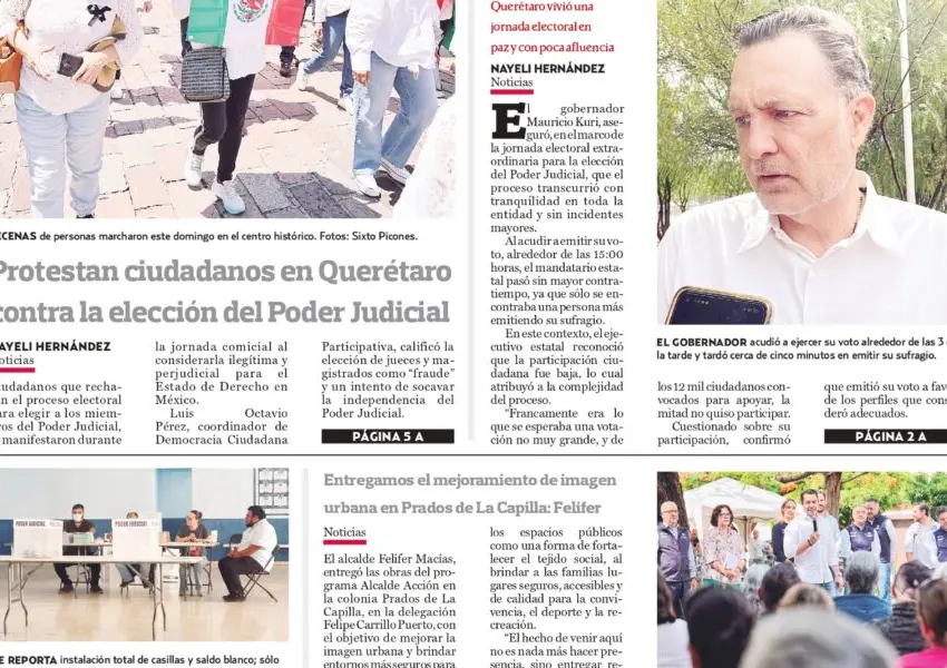 Querétaro vivió una jornada electoral en paz: Mauricio Kuri
