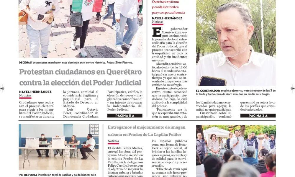 Querétaro vivió una jornada electoral en paz Mauricio Kuri