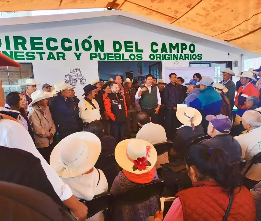 Recibieron productores de Almoloya de Juárez respaldo ante siniestros