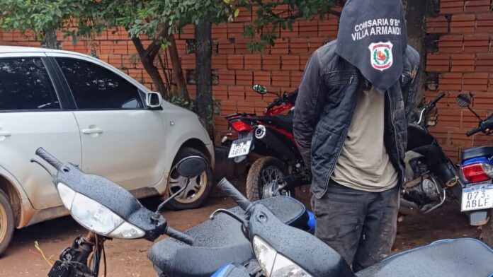 Policía captura a alias Ryguazú y recupera dos motos robadas en ...