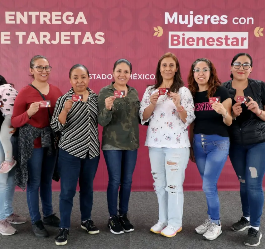Respalda GEM a 2 mil mexiquenses con tarjetas “Mujeres con Bienestar”