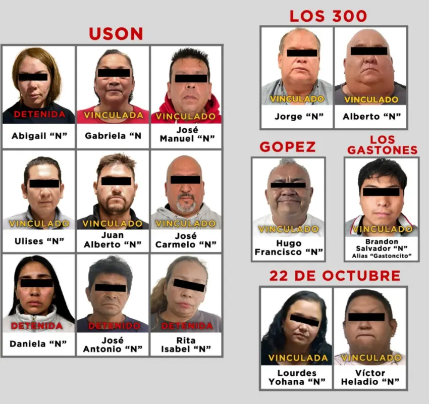 Vinculan a proceso a sindicatos criminales por despojo en Edoméx