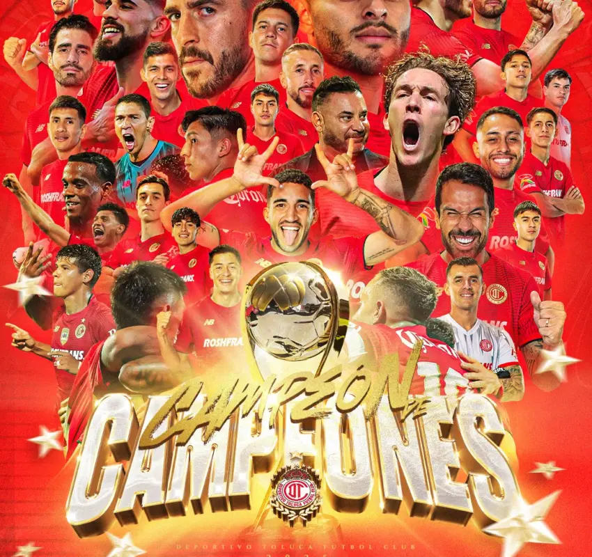 Toluca dejó tendido al América y se coronó Campeón de Campeones