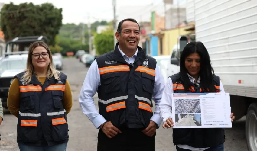Anuncia Roberto Cabrera mejora de calles en Quintas de Guadalupe
