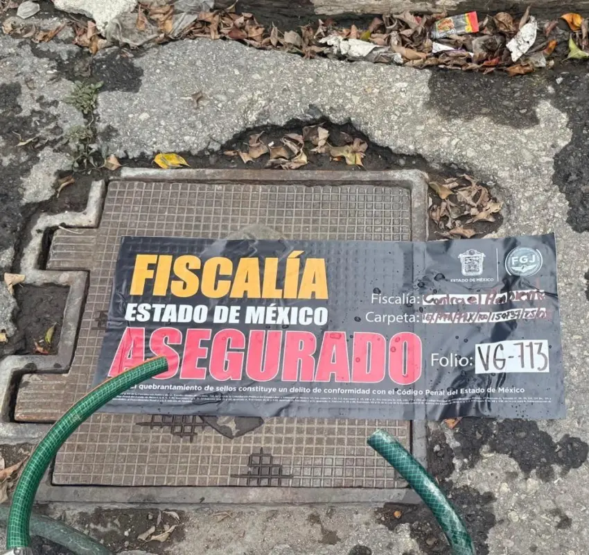 Aseguraron tomas clandestinas de agua en Ecatepec