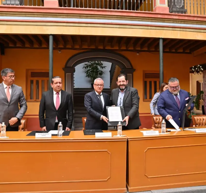 Congreso mexiquense firmó convenio para impulsar desarrollo estatal en Edomex
