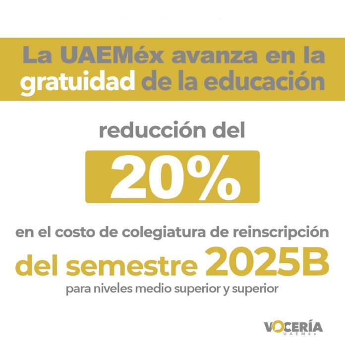 Descuento en reinscripción del 20%: UAEMéx - Primero Editores