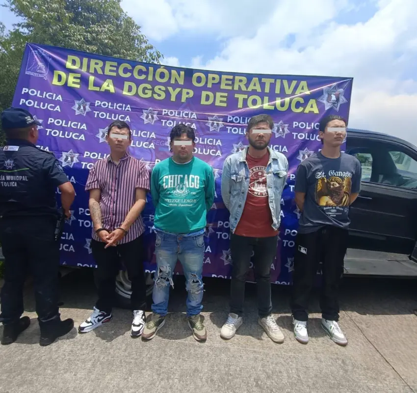 Desmantelaron en Toluca red de extorsión tipo gota a gota