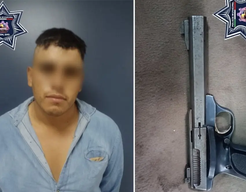 Detienen a sujeto con arma de fuego en Colón