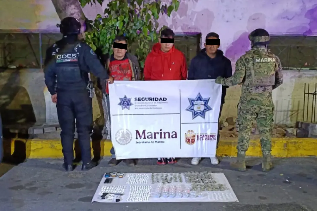 Detuvieron a sujetos con droga en Ecatepec   Primero Editores