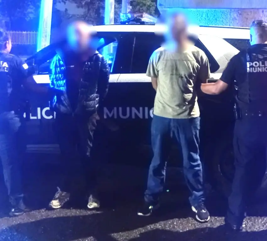 Huían con el botín al ser detenidos