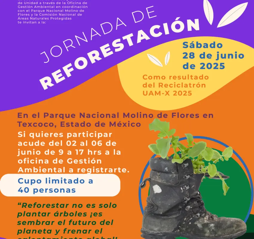 Jornadas de reforestación en el Parque de Xochimilco