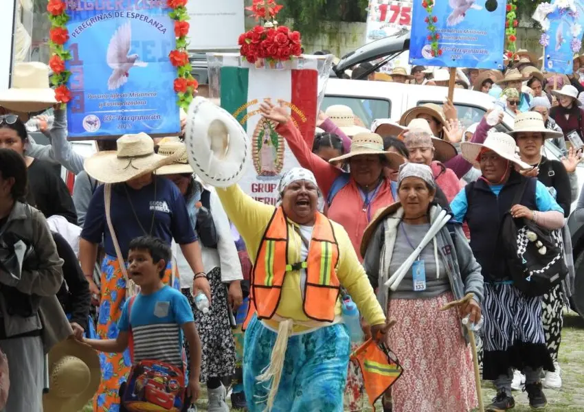 Las peregrinas guadalupanas llegan a Cadereyta