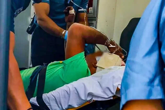 Lesionado al colapsar estructura metálica