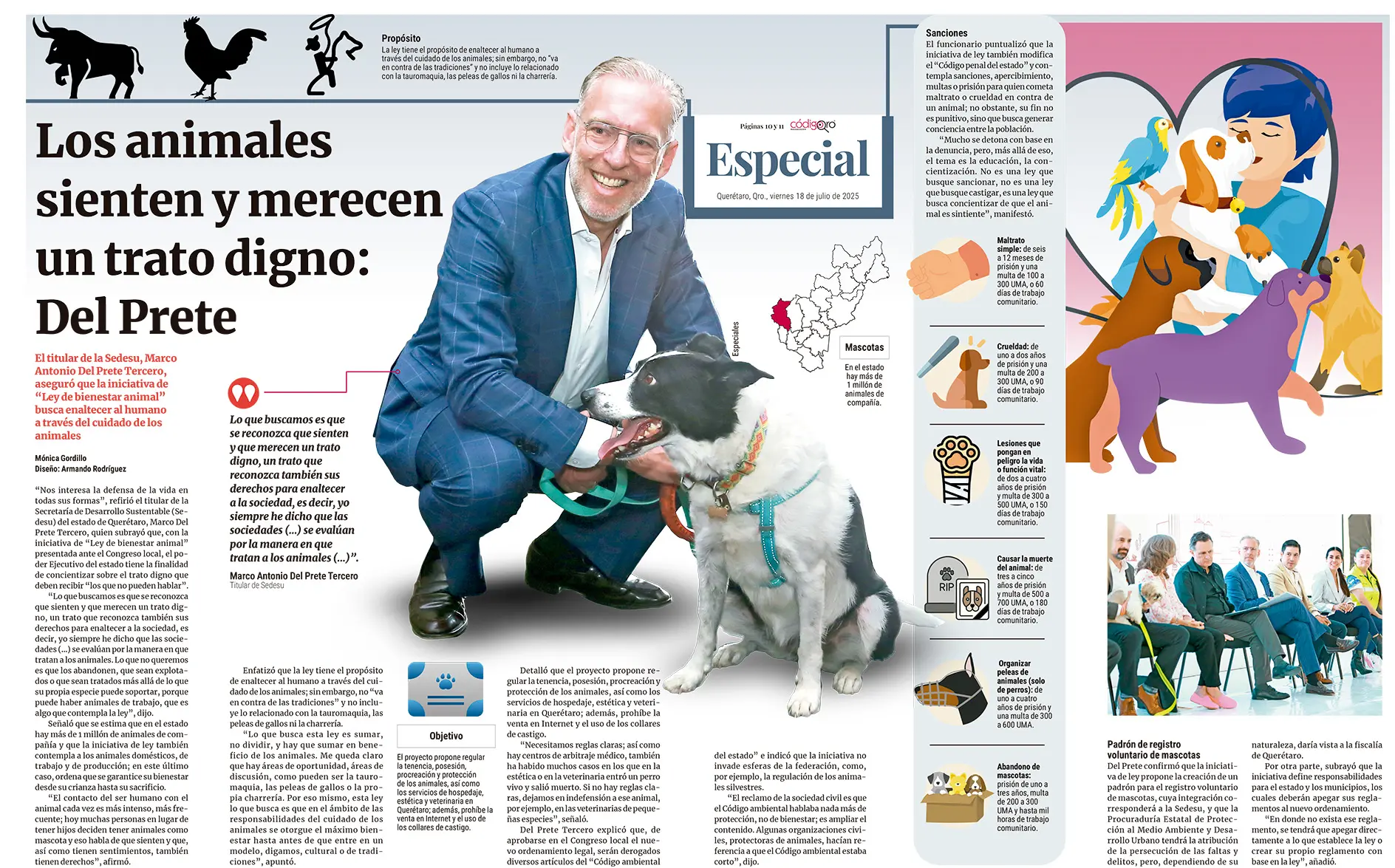 Poder Ejecutivo ingresa iniciativa de ley de Bienestar Animal al