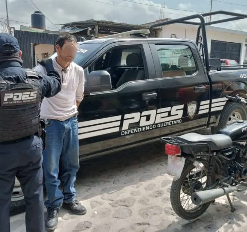 Lo detienen con moto robada