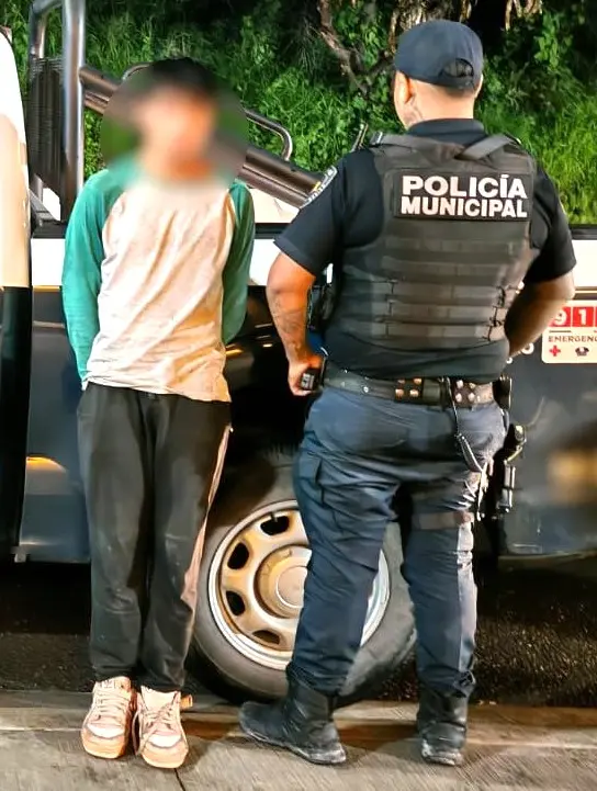 Policías de Pinal de Amoles detienen a masculino por violencia familiar