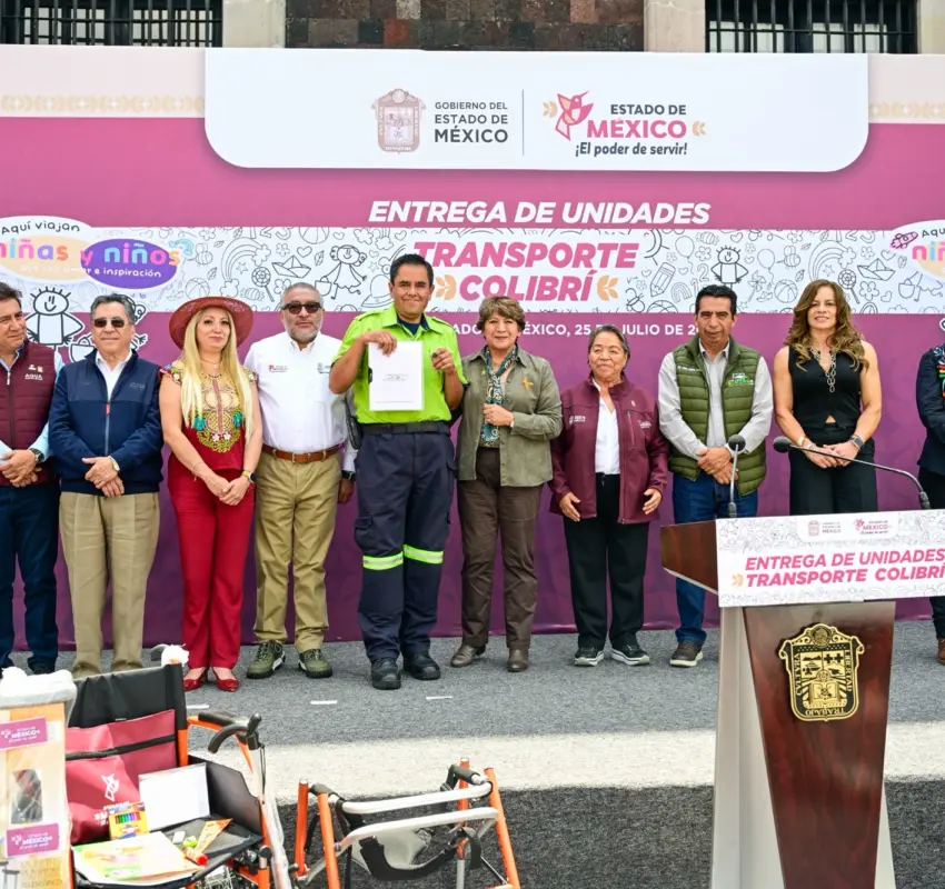 Puso en marcha Delfina Gómez Transporte Colibrí