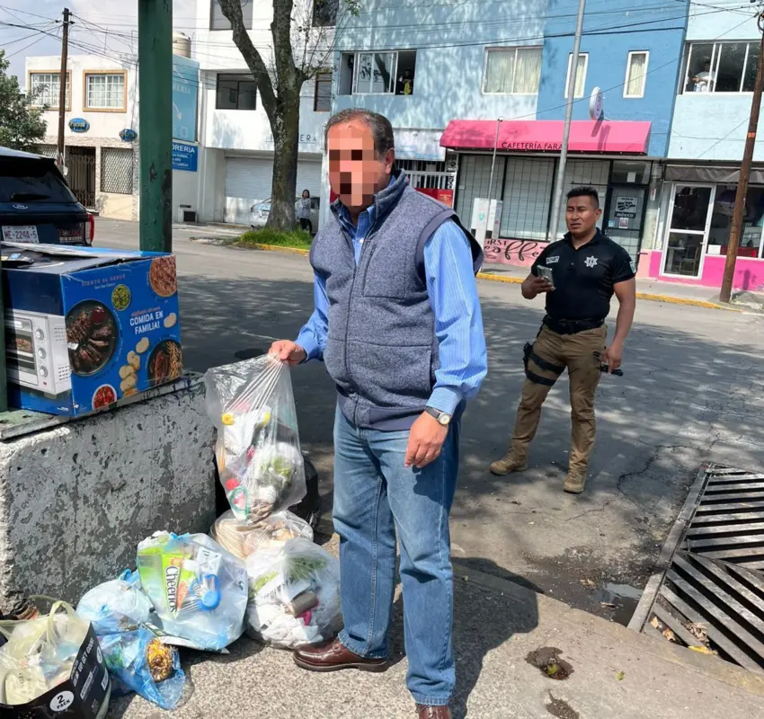 19 detenidos por tirar basura en Toluca