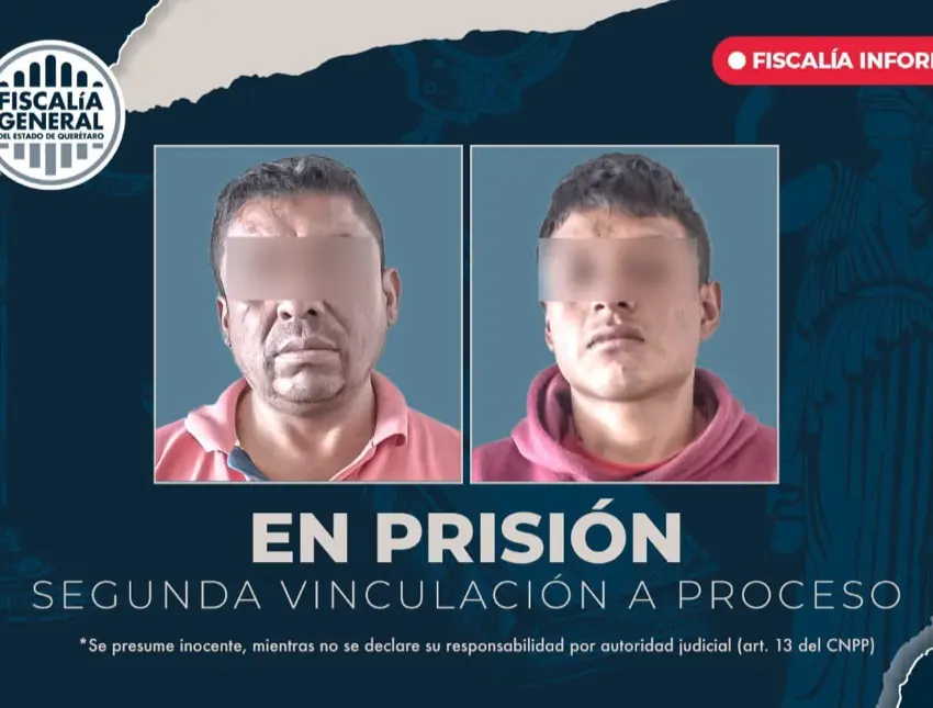 Acumulan vinculación a proceso 2 detenidos en Tequisquiapan