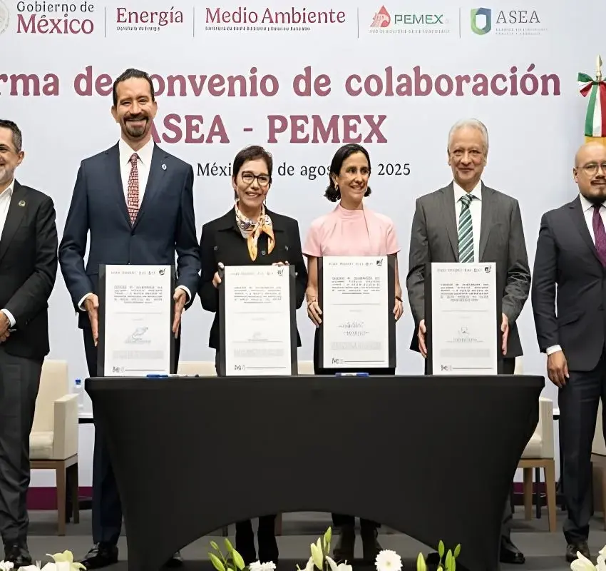ASEA y Pemex firman convenio para fortalecer protección ambiental