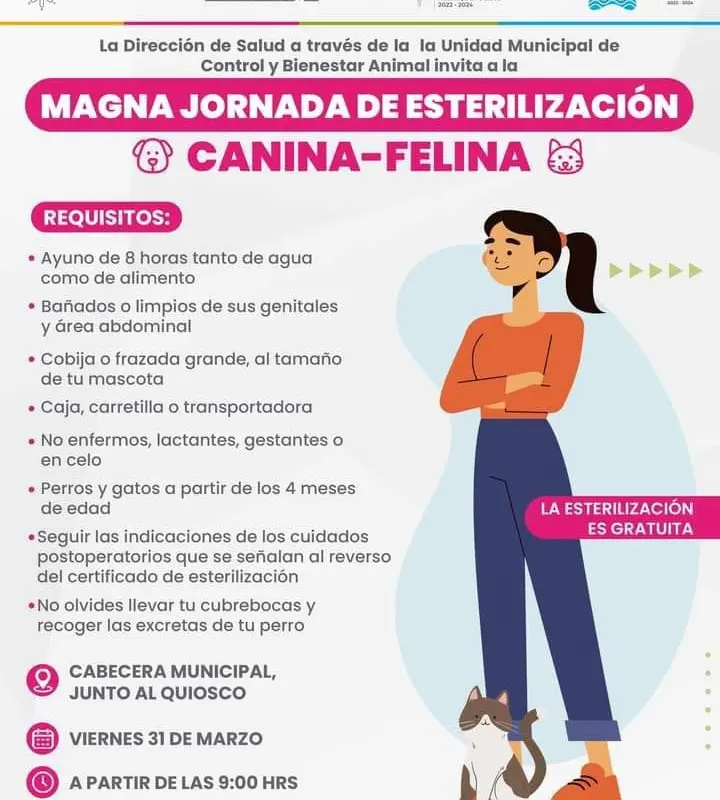 Campaña de Vacunación Antirrábica en Almoloya de Juárez