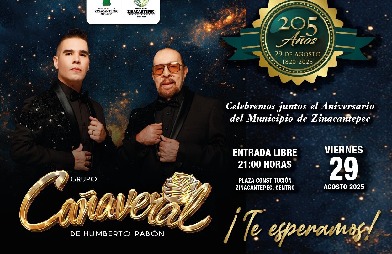 Celebra 205 años de Zinacantepec con Grupo Cañaveral   Primero