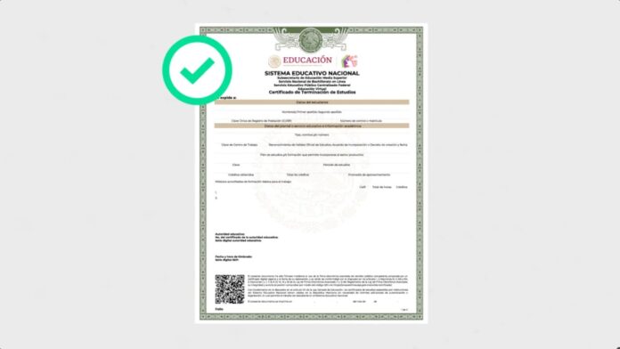 Certificado electrónico de Prepa en Línea-SEP