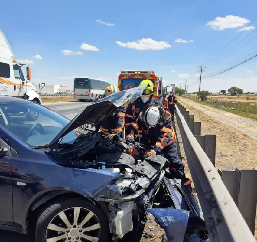 Choque por alcance en la 57