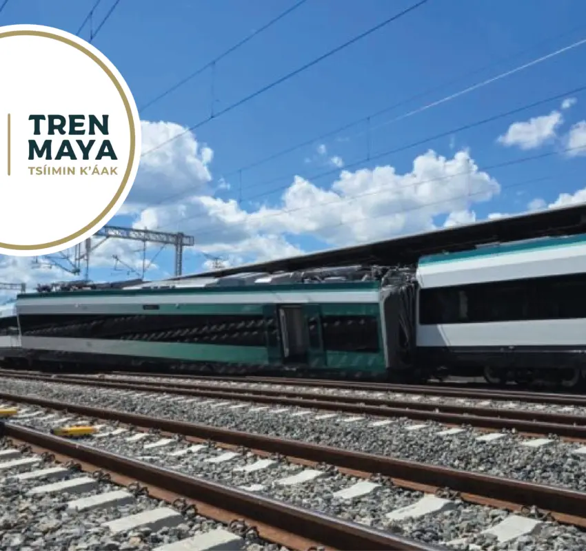 Descarrila vagón del Tren Maya en Izamal; pasajeros resultan ilesos