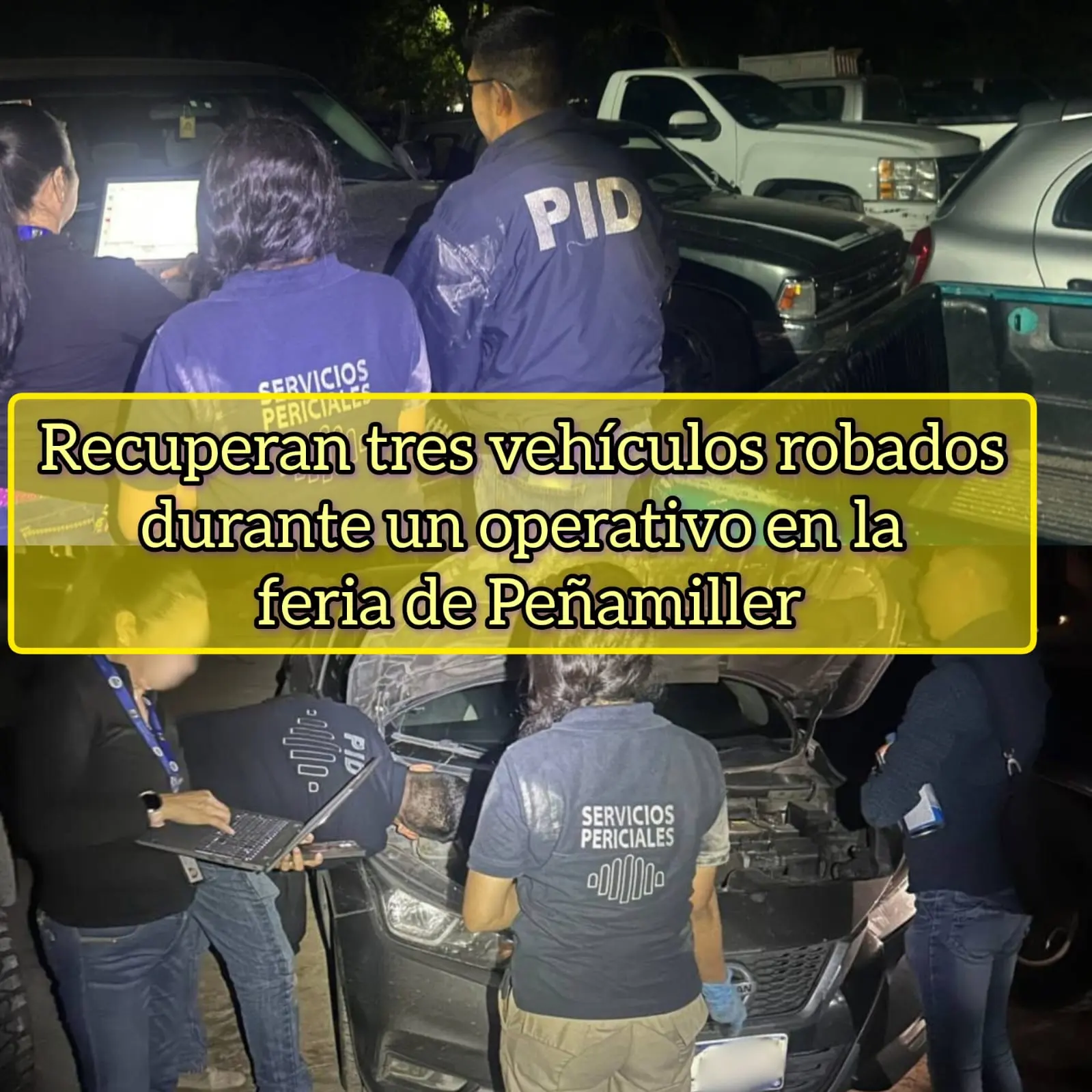 Recuperan tres vehículos robados durante un operativo en la feria