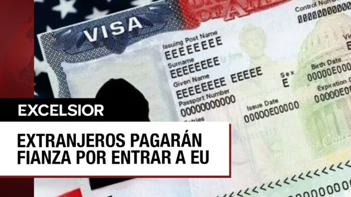 Estados Unidos pedirá 15 mil dólares de fianza por visa de turismo