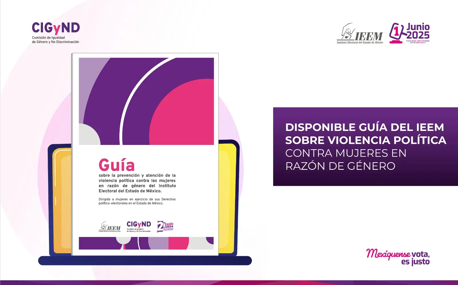 IEEM presentó guía de violencia política contra mujeres   Primero