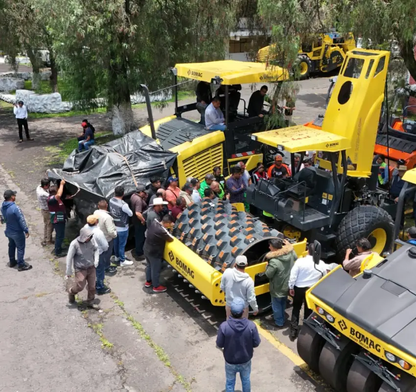 Inicia capacitación a operadores de trenes de pavimentación en oriente del Estado de México